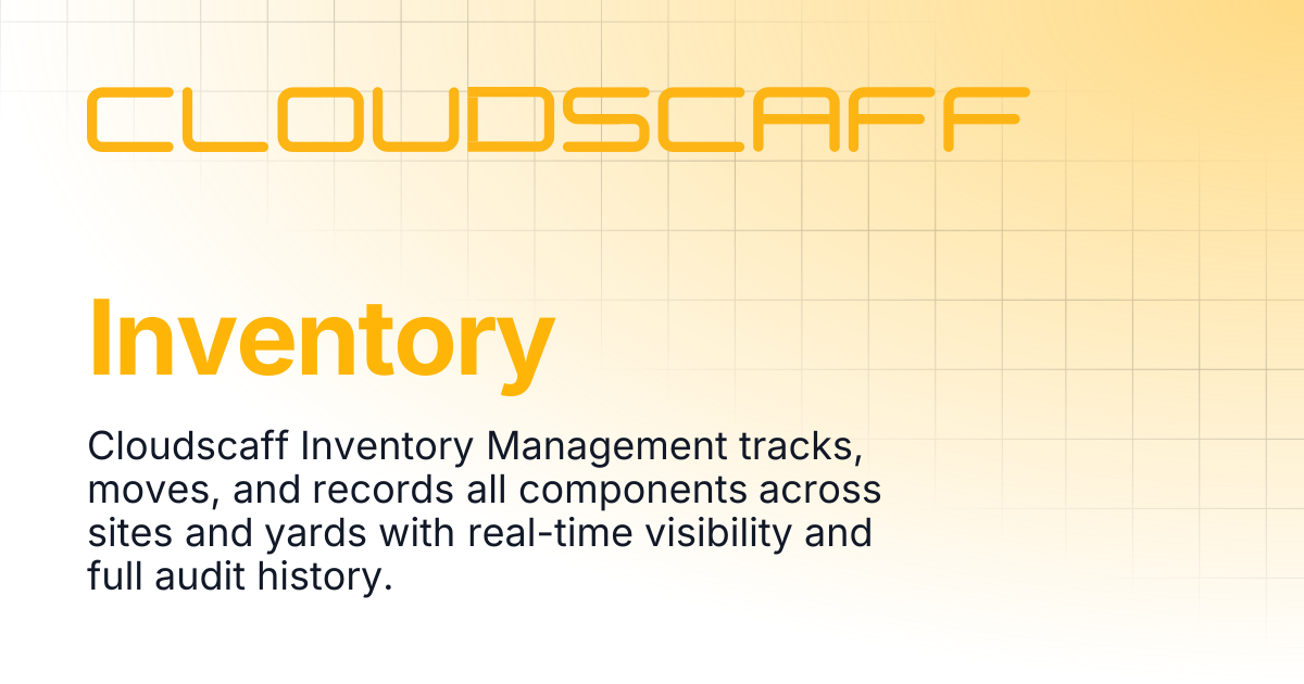 Inventory | Cloudscaff LLC Docs