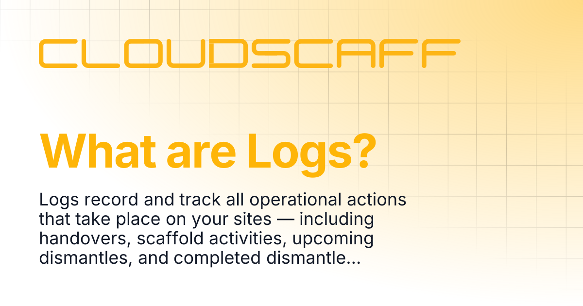 What are Logs? | Cloudscaff LLC Docs